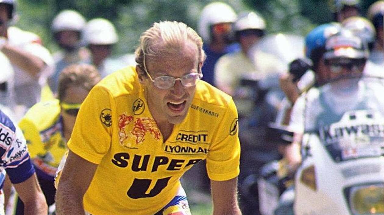 Laurent Fignon riding in the Tour de France