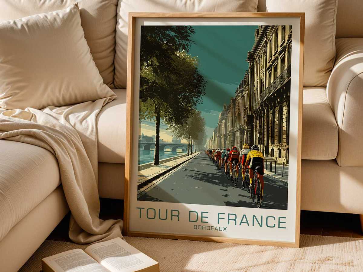 Vintage illustration of Bicycle presented through road-racing movement and endurance-inspired detail