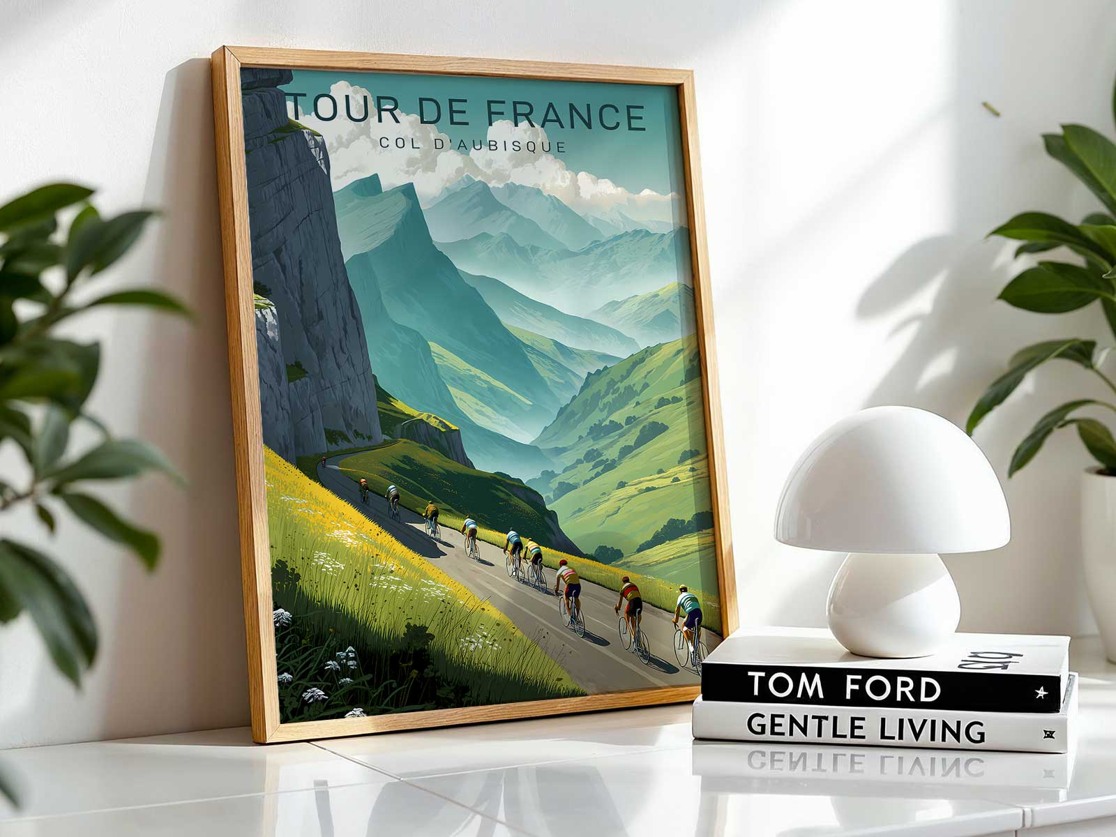 Riders approaching a misty Aubisque summit, uncertainty hanging in the air as they brace for the final meters