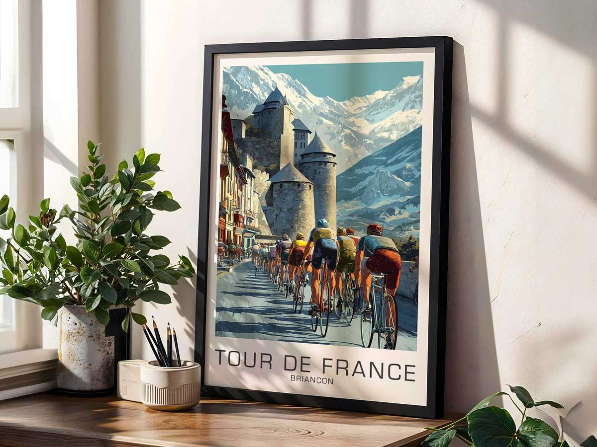 Crowds lining a steep Tour de France ascent watching Marco Pantani ride through, capturing the theatrical atmosphere
