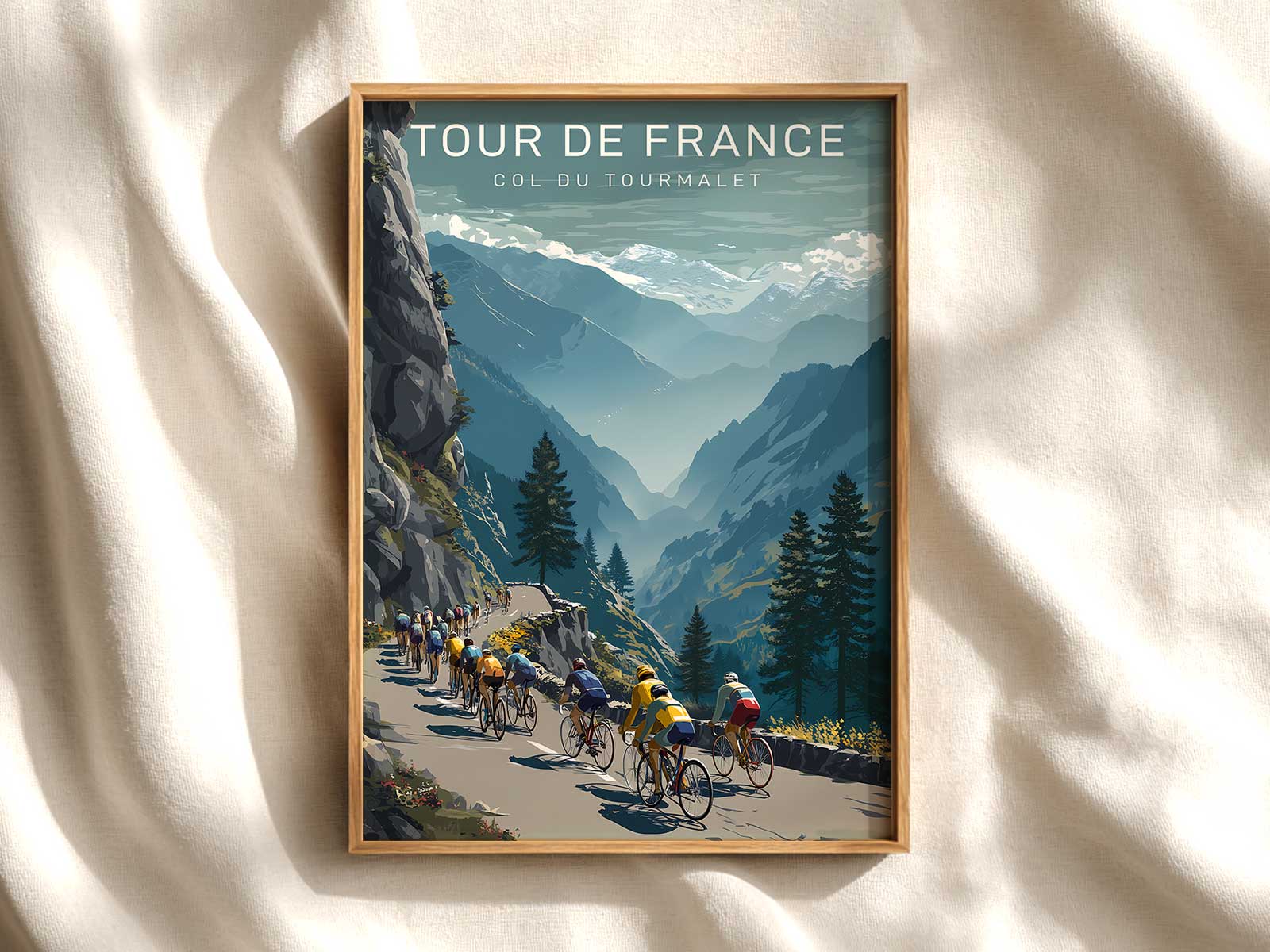 Elevation profile chart highlighting Col du Tourmalet's climb within a stage, showing gradient shifts and vertical gain
