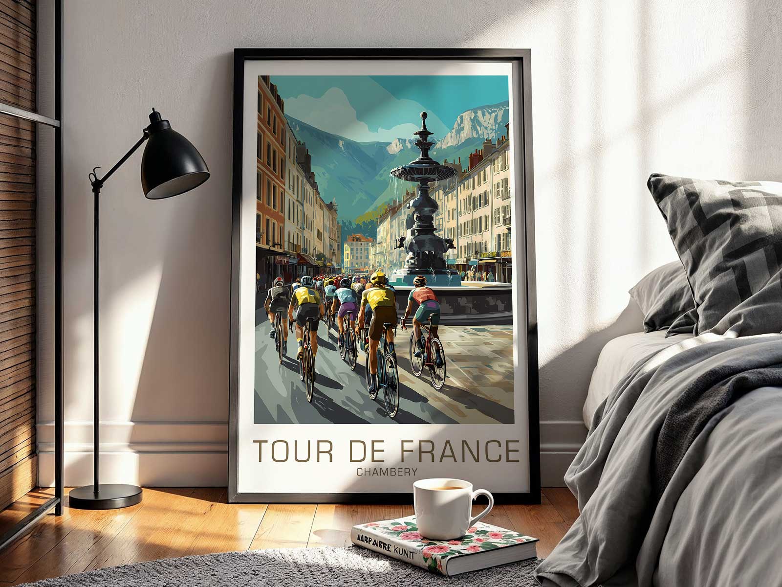 Poster segment showing muted vintage color palette and period typography used in Tour promotional prints